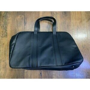 Cerutti 1881 Travel Bag Black Leather New With Tags